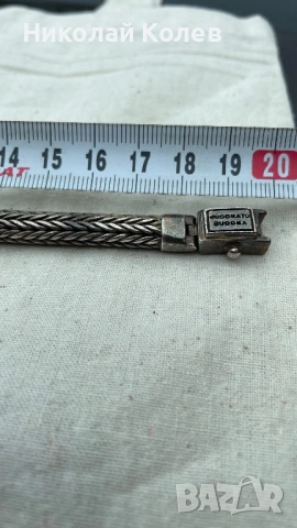 Buddha to Buddha Сребърна гривна, снимка 3 - Гривни - 54054692