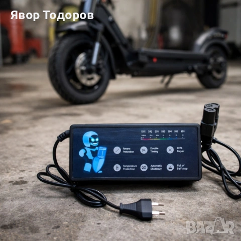 Интелигентно зарядно устройство за електрически скутери - мощно и ефективно, снимка 3 - Аксесоари и консумативи - 53782296
