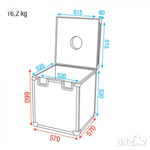 Кейс Showgear Case for 50 cm Mirror Ball, снимка 2 - Други - 48874818