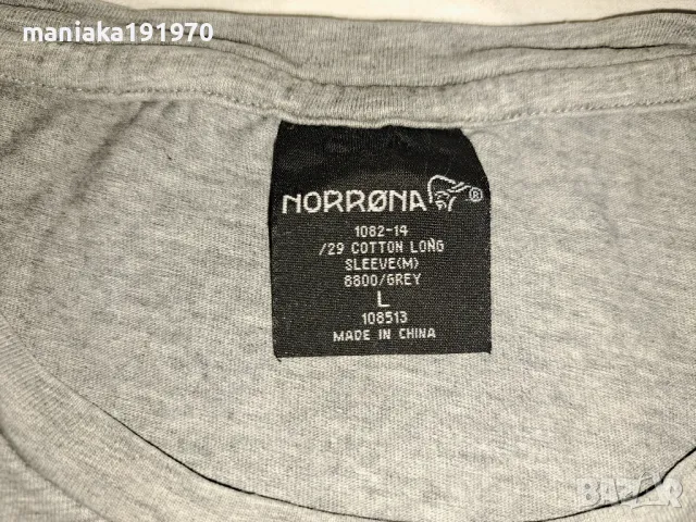 Norrona /29 Cotton Long Sleeve (L) мъжка блуза с дълъг ръкав, снимка 8 - Спортни дрехи, екипи - 47174897