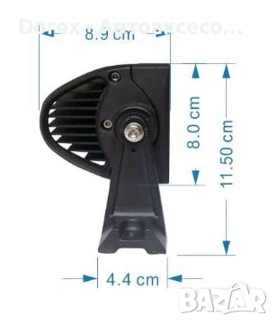 Извит LED бар 107 см - 240W, 80 LED, 12V/24V за джип, ATV и камион, снимка 3 - Аксесоари и консумативи - 53780702