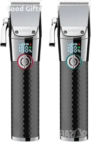 Професионална машинка за подстригване VGR V-682 с база за зареждане и LED дисплей, снимка 5 - Машинки за подстригване - 50392010