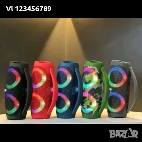 Голяма портативна мощна блутут колона Booms Box 3 RGB, снимка 6 - Тонколони - 52270149