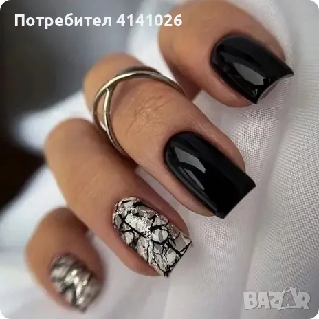 Самозалепващи изкуствени нокти Press On Nails, снимка 4 - Продукти за маникюр - 48223973