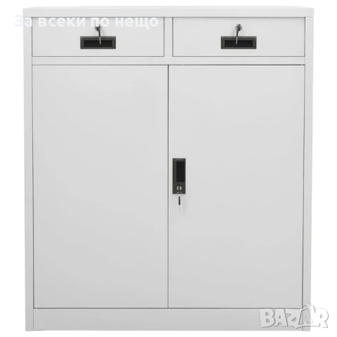 Офис шкаф, светлосив, 90x40x102 см, стомана Код P1060, снимка 3 - Шкафове - 51398824