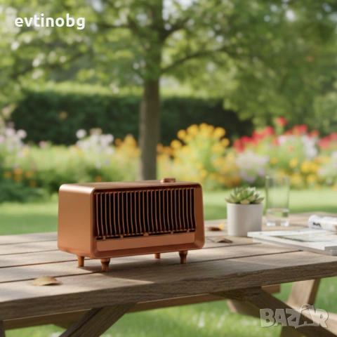 Bluetooth радио колонка AS25, 2x5W, 1800mAh – мощен звук и винтидж дизайн, снимка 2 - Bluetooth тонколони - 53781132