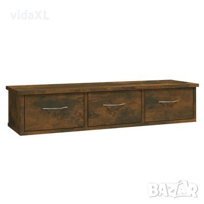 vidaXL Стенен шкаф, опушен дъб, 88x26x18,5 см, инженерно дърво(SKU:815081, снимка 1 - Шкафове - 46022559