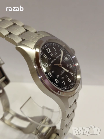 Чисто нов! 2 год.,гаранция Hamilton Khaki Field-Automatic, снимка 7 - Мъжки - 54045221