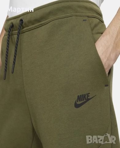 Мъжко долнище Nike Tech Fleece Rough Green - размер S, снимка 2 - Спортни дрехи, екипи - 45880545