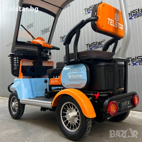 Електрическа четириколка Luxor 1500W 23Ah триместна с покрив Нов модел 2025, снимка 8 - Мотоциклети и мототехника - 52414877