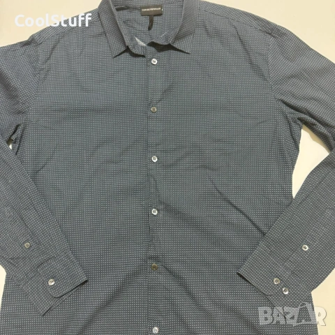 Оригинална Мъжка Риза Emporio Armani Размер XL, снимка 3 - Ризи - 53935031