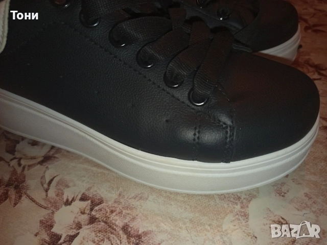 Нови Кожени Дамски Маратонки на Платформа 39, снимка 3 - Маратонки - 53759642