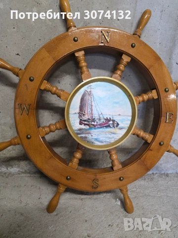 Ръчно рисуван корабен рул, снимка 3 - Други - 54229805