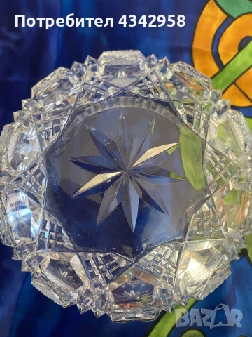 Винтидж кристална ваза.Германия., снимка 4 - Други стоки за дома - 51319283