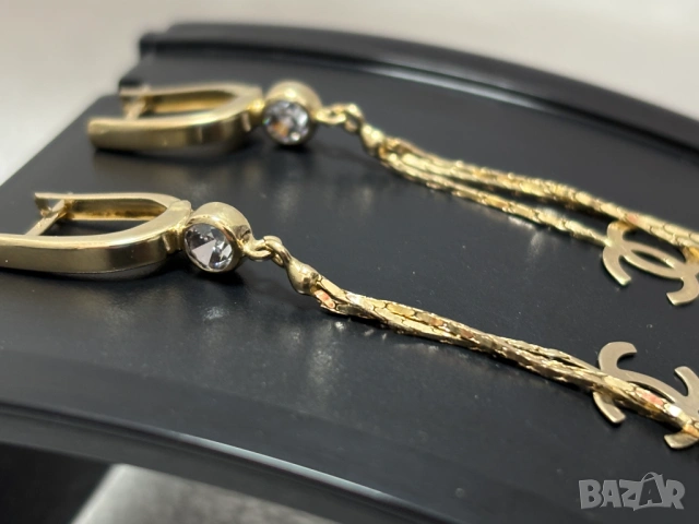 Златни Обеци-3,60 грама/14К (проба 585), снимка 7 - Обеци - 53643783