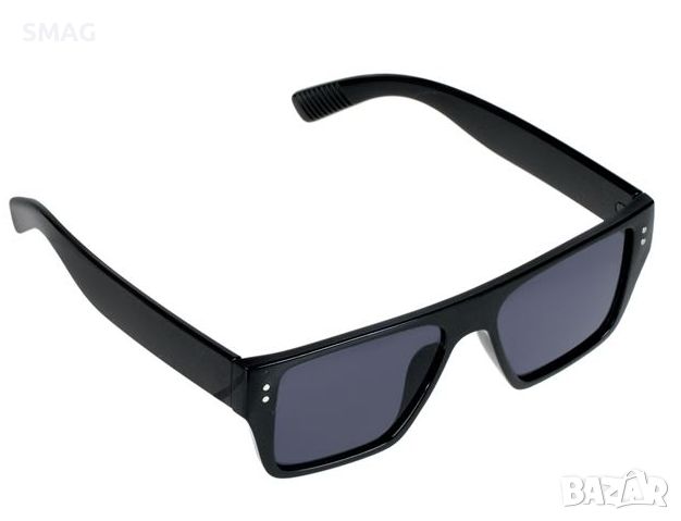 Мъжки слънчеви очила черени многоъгълна дебела рамка тъмни стъкла