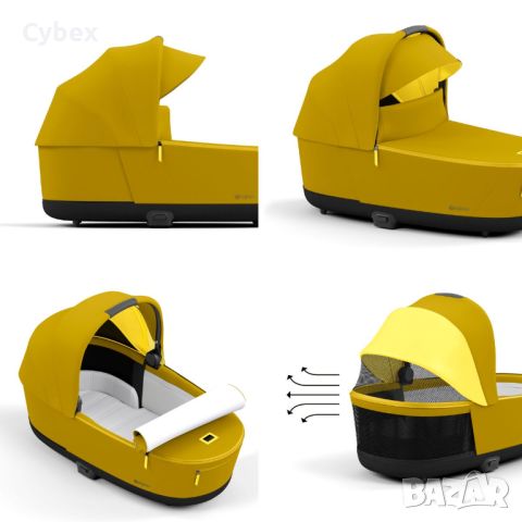 Cybex Priam 4 Mustard Yellow, снимка 4 - Детски колички - 45959831