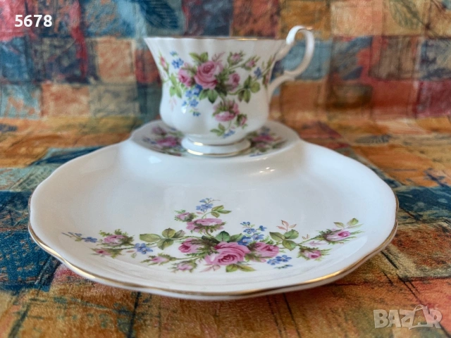 Royal Albert тенис сет Moss Rose, снимка 8 - Антикварни и старинни предмети - 54294557