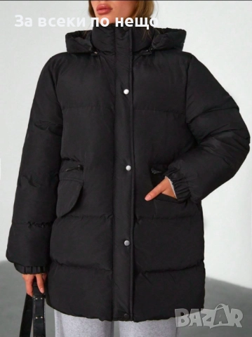 Дамско Черно Шушляково Яке Код S218