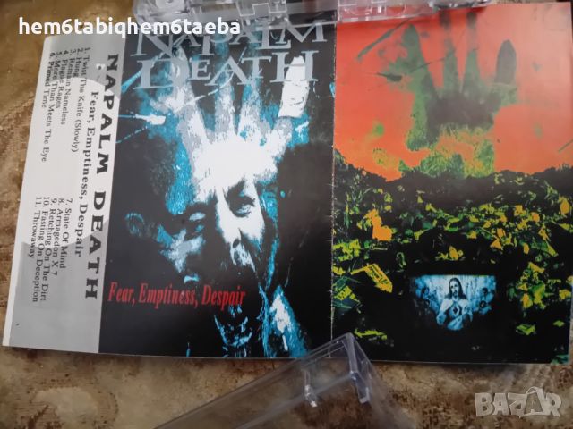 РЯДКА КАСЕТКА - NAPALM DEATH - Fear Emptiness Despair с разгъваща се обложка, снимка 1 - Аудио касети - 45146231