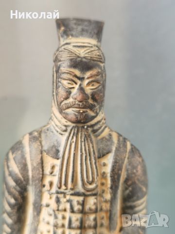 Теракотен Войн китайска фигура , снимка 2 - Антикварни и старинни предмети - 45811181