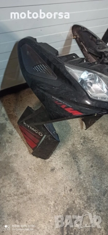 Kymco Super8 -предна маска с фар , снимка 2 - Части - 52642995