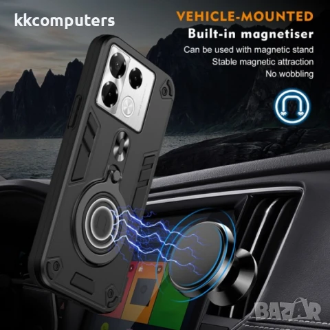 Infinix Note 40 Pro 4G Удароустойчив Metal Ring 360 Калъф и Протектор, снимка 7 - Калъфи, кейсове - 50767509