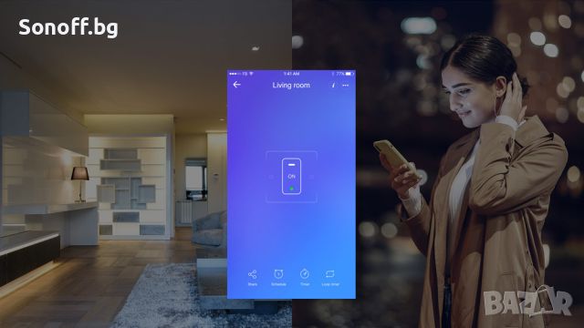 SONOFF T4EU1C WiFi Единичен Интелигентен Превключвател, снимка 8 - Друга електроника - 45239960