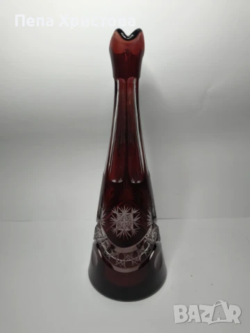 Гарафа от двуслоен оловен кристал  , снимка 5 - Аксесоари за кухня - 51145652