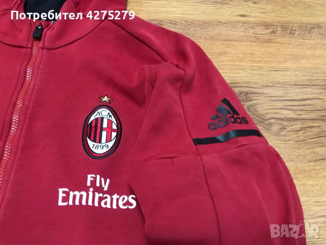 Adidas AC Milan ZNE Anthem Jacket горнище M, снимка 7 - Спортни дрехи, екипи - 48628588