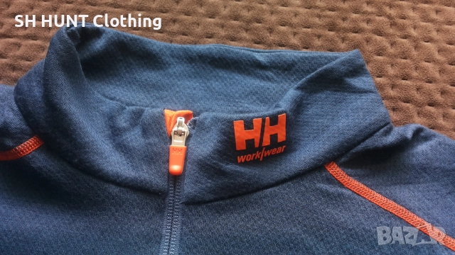 HELLY HANSEN LIFA Base Layer Merino Half Zip Work размер L работна термо блуза W4-353, снимка 7 - Блузи - 52038320