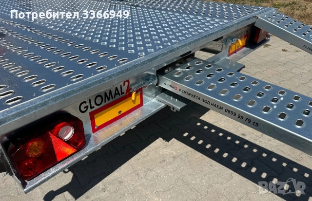 Равна триосна платформа 6.00м Х 2.15м / 3500кг ПОД НАЕМ, снимка 13 - Ремаркета - 51546909