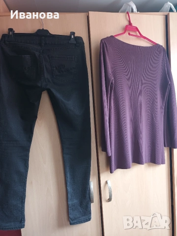 Сет от туника и панталон тип дънки за пролетта, снимка 2 - Туники - 54149724