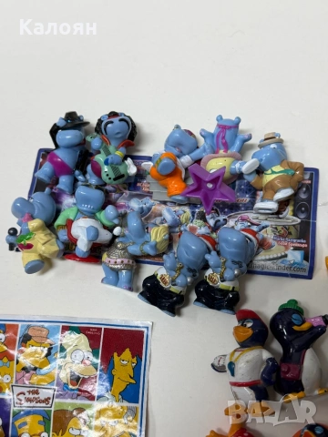 Kinder Surprise играчки лот хипо, пингвини и Симпсън, снимка 4 - Други - 53099716