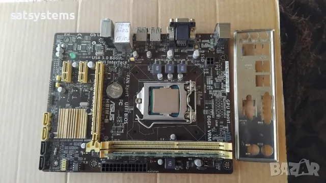 Дънна платка Asus H81M-E Socket LGA1150 CPU+FAN+RAM, снимка 5 - Дънни платки - 49152838