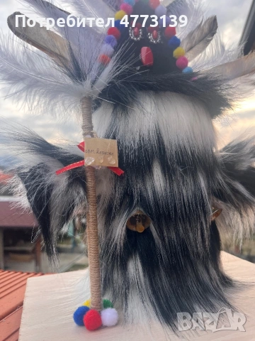 Ръчно изработени кукери – традиционен български сувенир, снимка 5 - Декорация за дома - 53928289