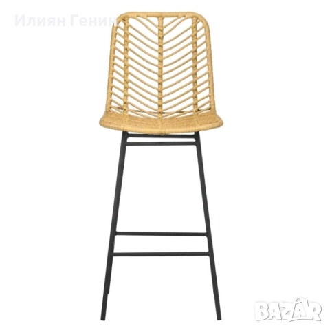 HOMCOM Комплект от 2 бар стола с облегалка, снимка 10 - Столове - 51601484