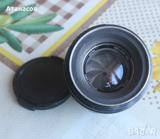 Helios 44 zebra, M42, 8 blades 58mm F2 на резба 39мм, снимка 5 - Обективи и филтри - 48400535