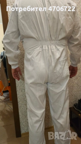 Бял летен работен гащеризон – размер XL, снимка 2 - Други - 53104138