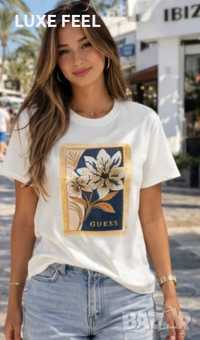 Guess✨ Chanel ✨ Памучни Тениски , снимка 6 - Тениски - 54008461