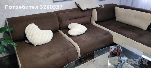Холова гарнитура канапе, снимка 2 - Дивани и мека мебел - 54152131