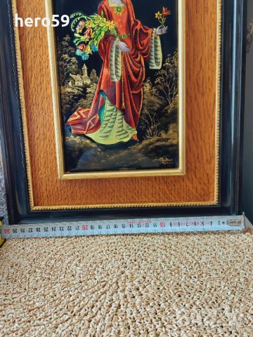 Прекрасна емайлова картина на Лимож (Limoge) перлен емайл, снимка 4 - Картини - 45794021