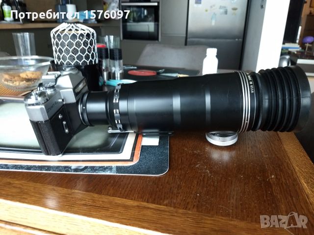 Фотоснайпер Zenit ЕS и обективи TAIR-3 PhS 300мм F4.5 и Helios 44М-4 и филм, снимка 10 - Фотоапарати - 45782759