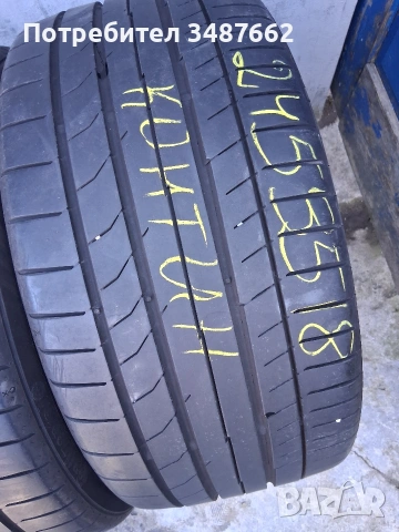 245 35 18 Континентал 2бр летни , снимка 2 - Гуми и джанти - 53837776