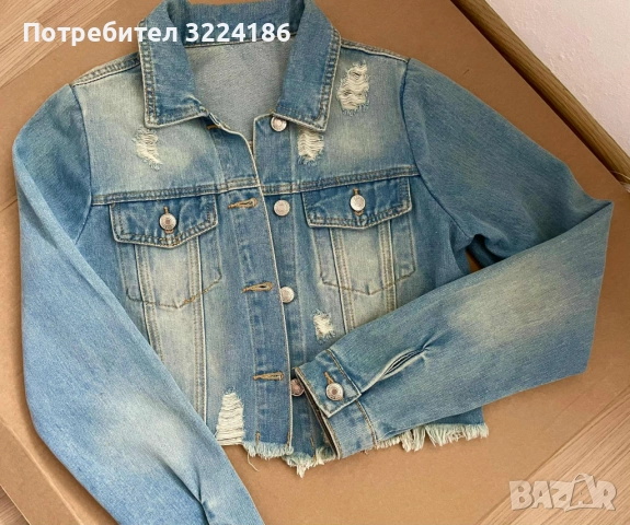 Дънково яке! Ново! ХС размер, снимка 4 - Якета - 49509665