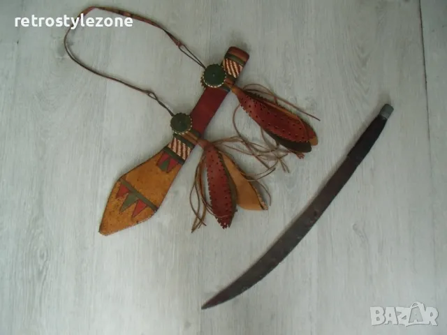 № 7966 старо африканско мачете , снимка 2 - Други ценни предмети - 49701077