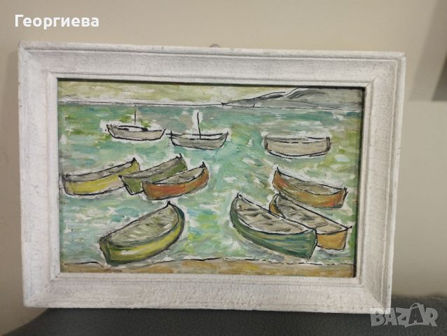 Продавам картина с лодки, снимка 2 - Картини - 45762277