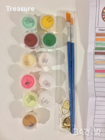 Комплект за рисуване по номера 20x20cm - лъв, снимка 8 - Картини - 39412934