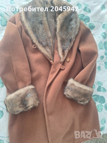 Дамско палто в кафяв цвят, снимка 14 - Палта, манта - 52975162