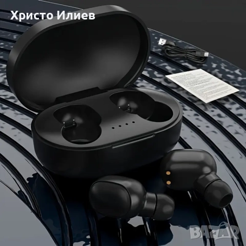 Безжични Bluetooth слушалки с LED дисплей за IOS Android Черни Зелени, снимка 5 - Безжични слушалки - 51577954